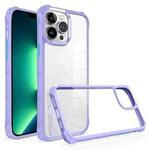For iPhone 13 Pro Water Cube High Transparent Space Phone Case(Purple)