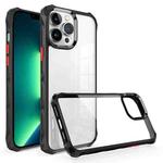 For iPhone 13 Pro Max Water Cube High Transparent Space Phone Case(Black)