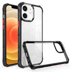 For iPhone 12 Water Cube High Transparent Space Phone Case(Black)