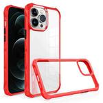For iPhone 12 Pro Water Cube High Transparent Space Phone Case(Red)