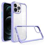 For iPhone 12 Pro Water Cube High Transparent Space Phone Case(Purple)