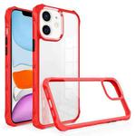 For iPhone 11 Water Cube High Transparent Space Phone Case(Red)