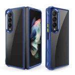 For Samsung Galaxy Z Fold4 Water Cube High Transparent Space Phone Case(Sapphire)
