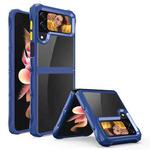For Samsung Galaxy Z Flip4 Water Cube High Transparent Space Phone Case(Sapphire)