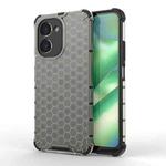 For Realme C33 4G India Shockproof Honeycomb PC + TPU Phone Case(Black)