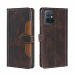 For vivo Y52t Skin Feel Magnetic Buckle Leather Phone Case(Brown)