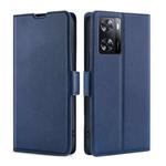 For OPPO A57s 4G / A57e 4G Ultra-thin Voltage Side Buckle Leather Phone Case(Blue)