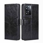 For OnePlus Nord N20 SE 4G Geometric Stitching Leather Phone Case(Black)