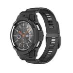 For Samsung Galaxy Watch4 Classic 46mm TPU Integrated Sport Watch Band(Black)