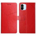 For Xiaomi Redmi A1 HT01 Y-shaped Pattern Flip Leather Phone Case(Red)