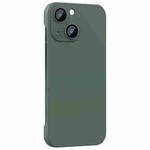 For iPhone 14 Plus Rimless PC Phone Case with Lens Film(Green)