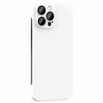 For iPhone 12 Pro Rimless PC Phone Case with Lens Film(White)