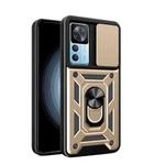 For Xiaomi 12T / 12T Pro / Redmi K50 Ultra Sliding Camshield Phone Case(Gold)