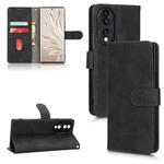 For Honor 70 5G Skin Feel Magnetic Flip Leather Phone Case(Black)