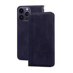For iPhone 14 Pro Frosted Business Magnetic Horizontal Flip PU Phone Case(Black)