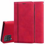 For Samsung Galaxy M53 Frosted Business Magnetic Horizontal Flip PU Phone Case(Red)