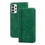 For Samsung Galaxy A73 5G Frosted Business Magnetic Horizontal Flip PU Phone Case(Green)
