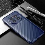 For Huawei Mate 50 Pro Carbon Fiber Texture Fine Hole TPU Phone Case(Blue)