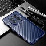 For Huawei Mate 50 Carbon Fiber Texture Fine Hole TPU Phone Case(Blue)