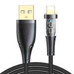 JOYROOM S-UL012A3 2.4A USB to 8 Pin Intelligent Power-Off Fast Charging Data Cable, Length:1.2m(Black)