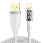 JOYROOM S-UL012A3 2.4A USB to 8 Pin Intelligent Power-Off Fast Charging Data Cable, Length:1.2m(White)
