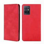 For vivo Y52t Skin Feel Magnetic Flip Leather Phone Case(Red)