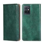 For vivo Y52t Gloss Oil Solid Color Magnetic Leather Phone Case(Green)