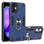 For Tecno Spark 9T Global/KH6 2 in 1 Armour Series PC + TPU Protective Phone Case(Blue)