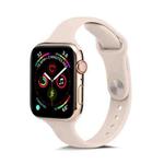 For Apple Watch 5/4 44mm & 3/2/1 42mm Thin Silicone Watch Band(Pink Silty)