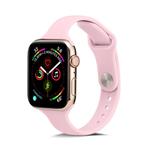 For Apple Watch 5/4 40mm & 3/2/1 38mm Thin Silicone Watch Band(Pink)