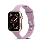 For Apple Watch 5/4 40mm & 3/2/1 38mm Thin Silicone Watch Band(Purple)