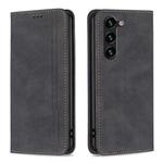 For Samsung Galaxy S23+ 5G Magnetic RFID Blocking Anti-Theft Leather Phone Case(Black)