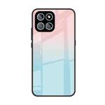 For Honor 8X 5G Colorful Painted Glass Phone Case(Blue Sky)
