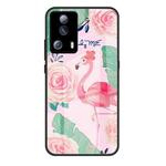 For Xiaomi Civi 2 Colorful Painted Glass Phone Case(Flamingo)