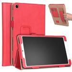 For Xiaomi Mi Pad 4 Plus / 10.1 inch 2018 Vintage PU Leather Tablet PC Protective Cover with Bracket & Hand Support & Card Slots Function(Red)