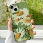 For iPhone 14 Plus Varnishing Water Stick PC Phone Case(Big Chrysanthemum)