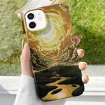 For iPhone 12 Varnishing Water Stick PC Phone Case(Sky)