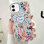 For iPhone 12 Varnishing Water Stick PC Phone Case(Love)