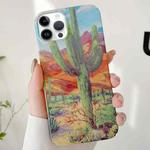 For iPhone 12 Pro Varnishing Water Stick PC Phone Case(Cactus)