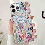 For iPhone 12 Pro Max Varnishing Water Stick PC Phone Case(Love)