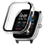 For Amazfit GTS4 Mini PC + Tempered Glass Integrated Protective Watch Case(Transparent White)