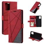For vivo Y21 2021 / Y33s Skin Feel Splicing Leather Phone Case(Red)