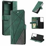 For OPPO Reno8 Pro+ Skin Feel Splicing Leather Phone Case(Green)