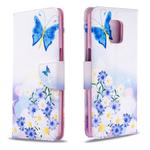 For Xiaomi Redmi Note 9S / Note 9 Pro / Note 9 Pro Max Colored Drawing Pattern Horizontal Flip Leather Case with Holder & Card Slots & Wallet(Pansy)