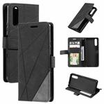 For Sony Xperia 10 IV Skin Feel Splicing Leather Phone Case(Black)