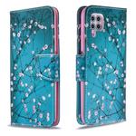 For Huawei P40 Lite Colored Drawing Pattern Horizontal Flip Leather Case with Holder & Card Slots & Wallet(Plum Blossom)