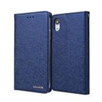 For iPhone XR CMai2 Silk Texture Horizontal Flip Leather Case with Holder & Card Slots & Photo Frame & Wallet(Royal Blue)
