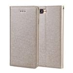 For iPhone 8 Plus & 7 Plus CMai2 Silk Texture Horizontal Flip Leather Case with Holder & Card Slots & Photo Frame & Wallet(Light Gold)