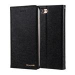 For iPhone 8 Plus & 7 Plus CMai2 Silk Texture Horizontal Flip Leather Case with Holder & Card Slots & Photo Frame & Wallet(Black)