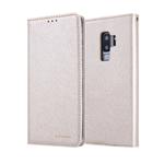 For Galaxy S9 CMai2 Silk Texture Horizontal Flip Leather Case with Holder & Card Slots & Photo Frame & Wallet(Light Gold)